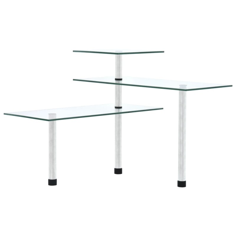 vidaXL Küchen-Eckregal 3 Ebenen Hartglas vidaXL Küchen-Eckregal 3 Ebenen Hartglas