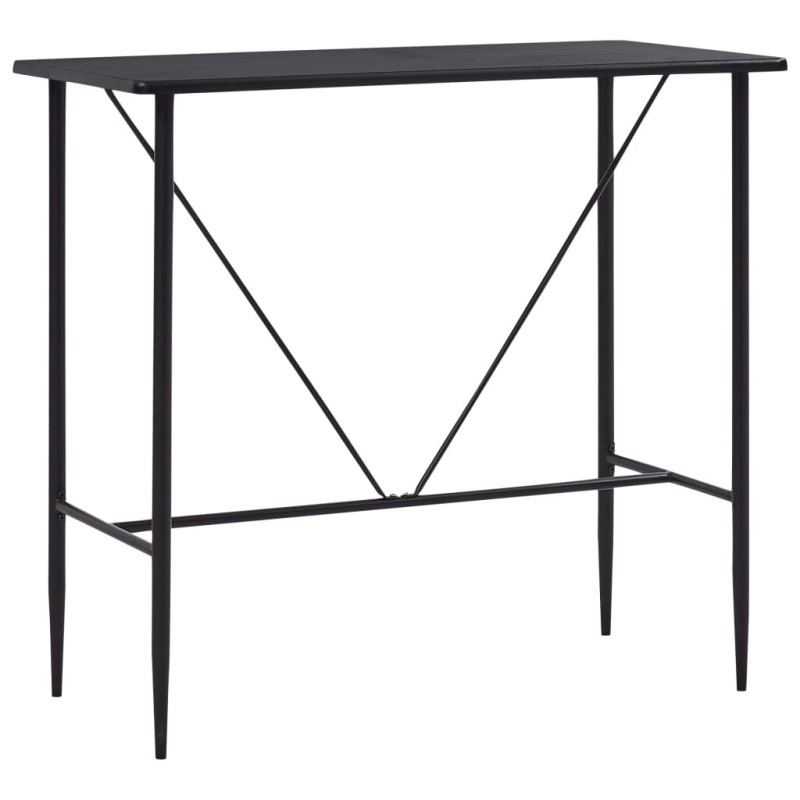 vidaXL Bartisch Schwarz 120 x 60 x 110 cm MDF vidaXL Bartisch Schwarz 120 x 60 x 110 cm MDF
