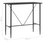 vidaXL Bartisch Schwarz 120 x 60 x 110 cm MDF vidaXL Bartisch Schwarz 120 x 60 x 110 cm MDF
