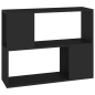 vidaXL TV-Schrank Schwarz 80x24x63 cm Holzwerkstoff vidaXL TV-Schrank Schwarz 80x24x63 cm Holzwerkstoff