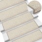 vidaXL Treppenmatten Selbstklebend Sisal-Optik 15 Stk. 65x21x4cm Beige vidaXL Treppenmatten Selbstklebend Sisal-Optik 15 Stk. 65x21x4cm Beige