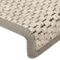 vidaXL Treppenmatten Selbstklebend Sisal-Optik 15 Stk. 65x21x4cm Beige vidaXL Treppenmatten Selbstklebend Sisal-Optik 15 Stk. 65x21x4cm Beige