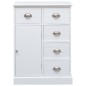 vidaXL Sideboard mit 10 Schubladen Weiß 113 x 30 x 79 cm Holz vidaXL Sideboard mit 10 Schubladen Weiß 113 x 30 x 79 cm Holz