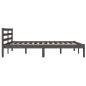 vidaXL Massivholzbett Kiefer 140x190 cm Grau vidaXL Massivholzbett Kiefer 140x190 cm Grau