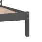 vidaXL Massivholzbett Kiefer 140x190 cm Grau vidaXL Massivholzbett Kiefer 140x190 cm Grau