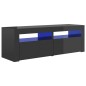 vidaXL TV-Schrank mit LED-Beleuchtung Hochglanz-Grau 120x35x40 cm vidaXL TV-Schrank mit LED-Beleuchtung Hochglanz-Grau 120x35x40 cm