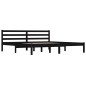 vidaXL Massivholzbett Kiefer 180x200 cm Schwarz vidaXL Massivholzbett Kiefer 180x200 cm Schwarz