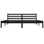vidaXL Massivholzbett Kiefer 180x200 cm Schwarz vidaXL Massivholzbett Kiefer 180x200 cm Schwarz
