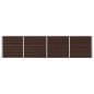 vidaXL Hochbeet 320 x 40 x 77 cm Verzinkter Stahl Braun vidaXL Hochbeet 320 x 40 x 77 cm Verzinkter Stahl Braun
