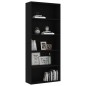 vidaXL Bücherregal 5 Fächer Schwarz 80x30x189 cm Holzwerkstoff vidaXL Bücherregal 5 Fächer Schwarz 80x30x189 cm Holzwerkstoff