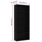 vidaXL Bücherregal 5 Fächer Schwarz 80x30x189 cm Holzwerkstoff vidaXL Bücherregal 5 Fächer Schwarz 80x30x189 cm Holzwerkstoff