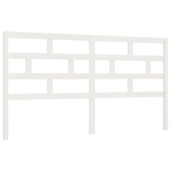 vidaXL Kopfteil Weiß 186x4x100 cm Massivholz Kiefer