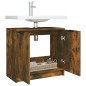 vidaXL Badezimmerschrank Räuchereiche 64,5x33,5x59 cm Holzwerkstoff vidaXL Badezimmerschrank Räuchereiche 64,5x33,5x59 cm Holzwerkstoff