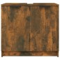 vidaXL Badezimmerschrank Räuchereiche 64,5x33,5x59 cm Holzwerkstoff vidaXL Badezimmerschrank Räuchereiche 64,5x33,5x59 cm Holzwerkstoff