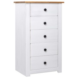 vidaXL Sideboard Weiß 46x40x89 cm Kiefernholz Panama