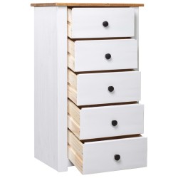 vidaXL Sideboard Weiß 46x40x89 cm Kiefernholz Panama