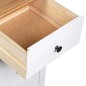 vidaXL Sideboard Weiß 46x40x89 cm Kiefernholz Panama vidaXL Sideboard Weiß 46x40x89 cm Kiefernholz Panama