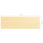 vidaXL Balkon-Sichtschutz Weiß und Gelb 120x400 cm Oxford-Gewebe vidaXL Balkon-Sichtschutz Weiß und Gelb 120x400 cm Oxford-Gewebe