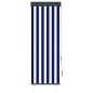 vidaXL Außenrollo 60 x 250 cm Blau und Weiß vidaXL Außenrollo 60 x 250 cm Blau und Weiß