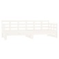 vidaXL Tagesbett Ausziehbar Weiß Massivholz Kiefer 2x(90x190) cm vidaXL Tagesbett Ausziehbar Weiß Massivholz Kiefer 2x(90x190) cm