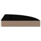 vidaXL Eck-Schweberegal Hochglanz-Schwarz 25x25x3,8 cm MDF vidaXL Eck-Schweberegal Hochglanz-Schwarz 25x25x3,8 cm MDF