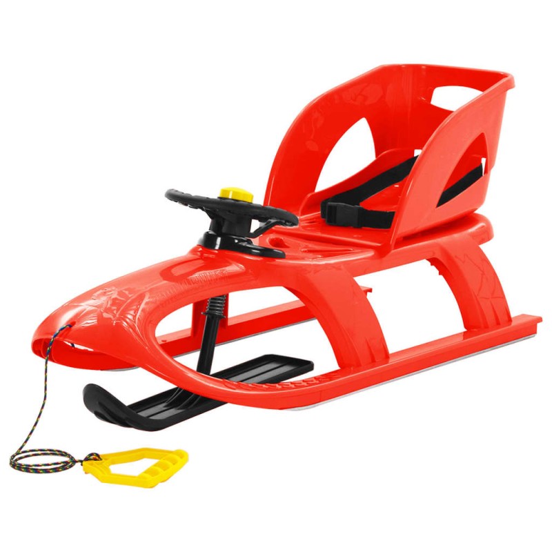 vidaXL Schlitten mit Sitz und Lenkrad Rot 102,5x40x23 cm Polypropylen vidaXL Schlitten mit Sitz und Lenkrad Rot 102,5x40x23 cm Polypropylen