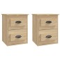 vidaXL Wand-Nachttische 2 Stk. Sonoma-Eiche 41,5x36x53 cm vidaXL Wand-Nachttische 2 Stk. Sonoma-Eiche 41,5x36x53 cm