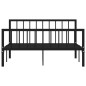 vidaXL Bettgestell Schwarz Metall 140×200 cm vidaXL Bettgestell Schwarz Metall 140×200 cm