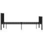 vidaXL Bettgestell Schwarz Metall 140×200 cm vidaXL Bettgestell Schwarz Metall 140×200 cm