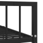 vidaXL Bettgestell Schwarz Metall 140×200 cm vidaXL Bettgestell Schwarz Metall 140×200 cm