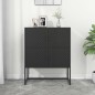 vidaXL Highboard Schwarz 80x35x100 cm Stahl vidaXL Highboard Schwarz 80x35x100 cm Stahl
