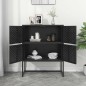 vidaXL Highboard Schwarz 80x35x100 cm Stahl vidaXL Highboard Schwarz 80x35x100 cm Stahl