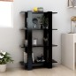 vidaXL Bücherregal/Raumteiler Schwarz 80x30x123,5 cm vidaXL Bücherregal/Raumteiler Schwarz 80x30x123,5 cm