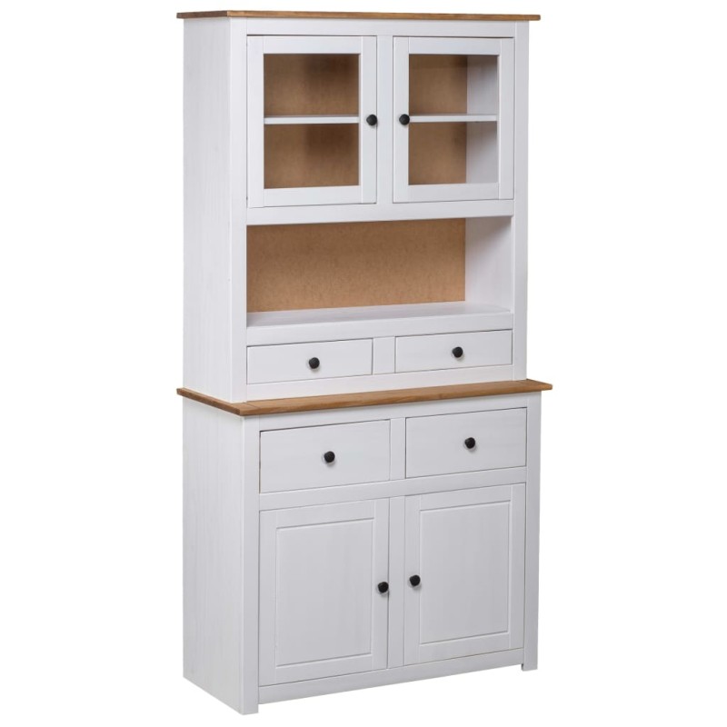 vidaXL Highboard Weiß 93x40,5x180 cm Kiefernholz Panama vidaXL Highboard Weiß 93x40,5x180 cm Kiefernholz Panama