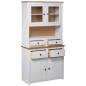 vidaXL Highboard Weiß 93x40,5x180 cm Kiefernholz Panama vidaXL Highboard Weiß 93x40,5x180 cm Kiefernholz Panama