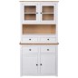 vidaXL Highboard Weiß 93x40,5x180 cm Kiefernholz Panama vidaXL Highboard Weiß 93x40,5x180 cm Kiefernholz Panama