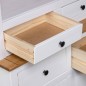 vidaXL Highboard Weiß 93x40,5x180 cm Kiefernholz Panama vidaXL Highboard Weiß 93x40,5x180 cm Kiefernholz Panama