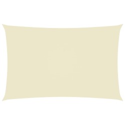 vidaXL Sonnensegel Oxford-Gewebe Rechteckig 2x5 m Cremeweiß