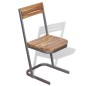 vidaXL Esszimmerstühle 4 Stk. Massivholz Teak vidaXL Esszimmerstühle 4 Stk. Massivholz Teak