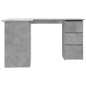 vidaXL Eckschreibtisch Betongrau 145x100x76 cm Holzwerkstoff vidaXL Eckschreibtisch Betongrau 145x100x76 cm Holzwerkstoff