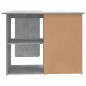 vidaXL Eckschreibtisch Betongrau 145x100x76 cm Holzwerkstoff vidaXL Eckschreibtisch Betongrau 145x100x76 cm Holzwerkstoff