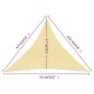 vidaXL Sonnensegel 160 g/m² Beige 4,5x4,5x4,5 m HDPE vidaXL Sonnensegel 160 g/m² Beige 4,5x4,5x4,5 m HDPE
