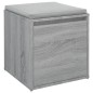 vidaXL Schubladenbox Grau Sonoma 40,5x40x40 cm Holzwerkstoff vidaXL Schubladenbox Grau Sonoma 40,5x40x40 cm Holzwerkstoff