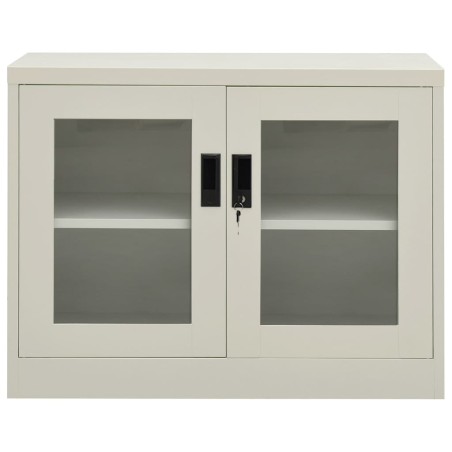vidaXL Büroschrank Hellgrau 90x40x70 cm Stahl 