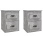 vidaXL Wand-Nachttische 2 Stk. Betongrau 41,5x36x53 cm vidaXL Wand-Nachttische 2 Stk. Betongrau 41,5x36x53 cm