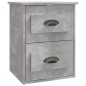 vidaXL Wand-Nachttische 2 Stk. Betongrau 41,5x36x53 cm vidaXL Wand-Nachttische 2 Stk. Betongrau 41,5x36x53 cm