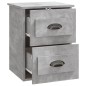 vidaXL Wand-Nachttische 2 Stk. Betongrau 41,5x36x53 cm vidaXL Wand-Nachttische 2 Stk. Betongrau 41,5x36x53 cm