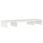 vidaXL Monitorständer Weiß 80x24x10,5 cm Massivholz Kiefer vidaXL Monitorständer Weiß 80x24x10,5 cm Massivholz Kiefer