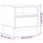 vidaXL Beistelltisch FLAM 50x50x50 cm Massivholz Kiefer vidaXL Beistelltisch FLAM 50x50x50 cm Massivholz Kiefer