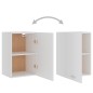 vidaXL Hängeschrank Weiß 39,5x31x60 cm Holzwerkstoff vidaXL Hängeschrank Weiß 39,5x31x60 cm Holzwerkstoff